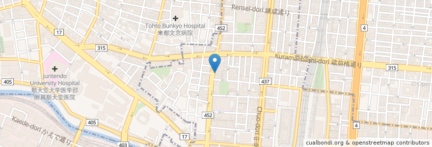 Mapa de ubicacion de ほっともっとグリル en Japonya, 東京都.