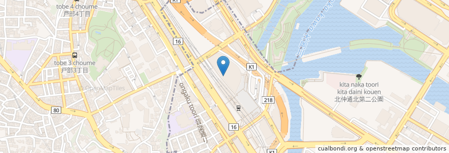 Mapa de ubicacion de マツモトキヨシ en 日本, 神奈川県, 横浜市, 西区.