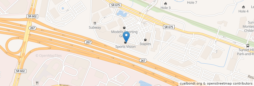 Mapa de ubicacion de The UPS Store en 美利坚合众国/美利堅合眾國, 弗吉尼亚州 / 維吉尼亞州 / 維珍尼亞州, Fairfax County, Reston, Reston.