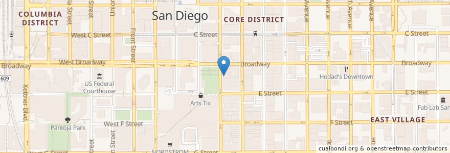 Mapa de ubicacion de Rei Do Gado - Brazilian Steakhouse and Seafood Restaurant en Estados Unidos De América, California, San Diego County, San Diego.