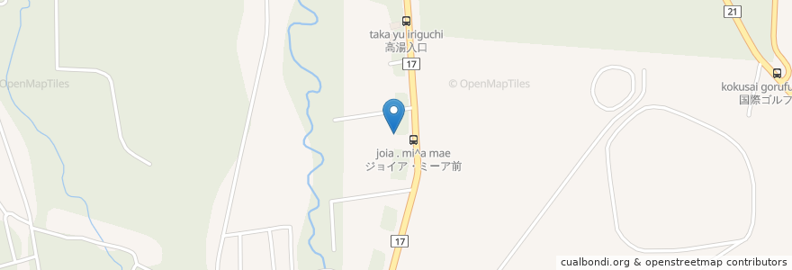 Mapa de ubicacion de ジョイア・ミーア en Japan, 栃木県, 那須郡, 那須町.