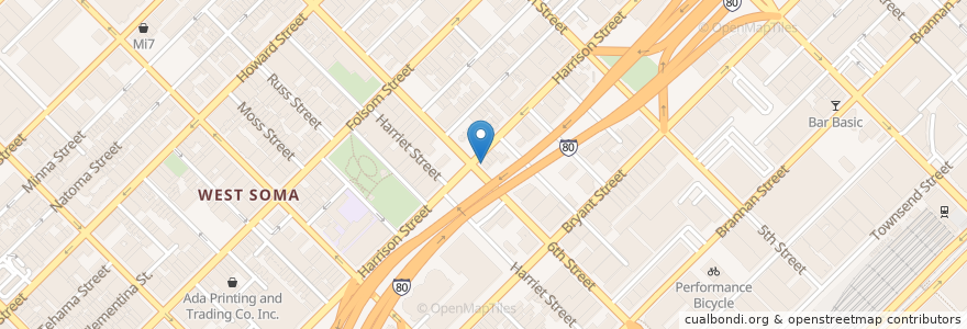 Mapa de ubicacion de The Endup en Amerika Syarikat, California, San Francisco, San Francisco.