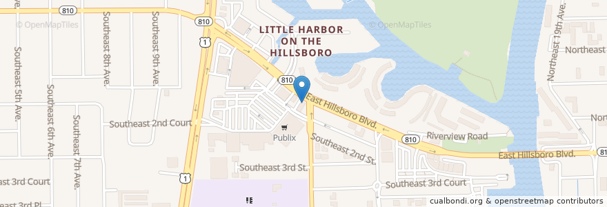 Mapa de ubicacion de Michael's Pizzeria en 미국, 플로리다주, Broward County, Deerfield Beach.