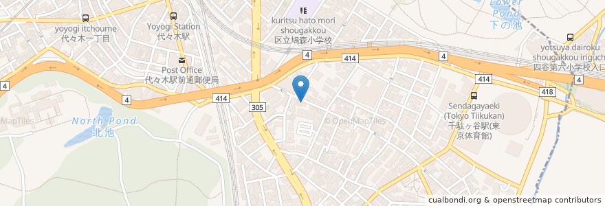 Mapa de ubicacion de やっぱりおいしいごはんが一番 en 일본, 도쿄도, 시부야구.
