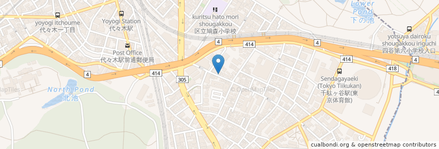 Mapa de ubicacion de 第一勧業信用組合 en 日本, 东京都/東京都, 渋谷区.