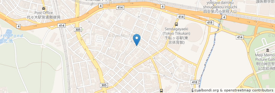 Mapa de ubicacion de ECOLO PARK en ژاپن, 東京都, 渋谷区.