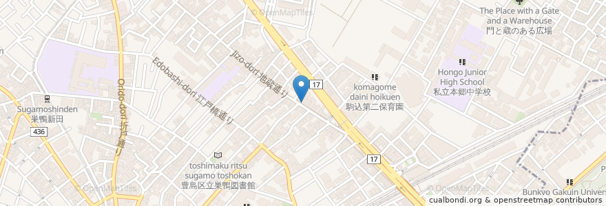 Mapa de ubicacion de 八ツ目や にしむら en Japon, Tokyo, 豊島区.