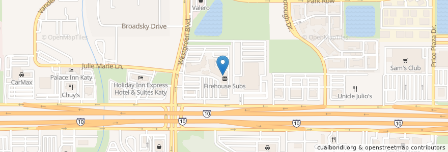 Mapa de ubicacion de Slick Willie's en Stati Uniti D'America, Texas, Harris County.