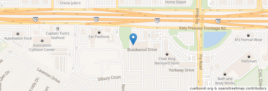 Mapa de ubicacion de Star Chinese Buffet en Amerika Syarikat, Texas, Harris County.