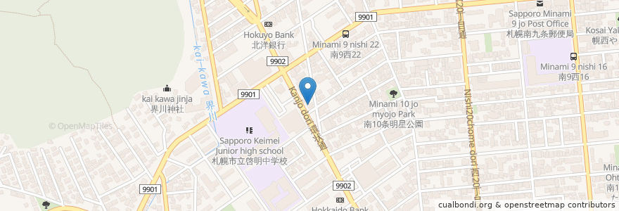Mapa de ubicacion de エネオス en 日本, 北海道, 石狩振興局, 札幌市, 中央区.