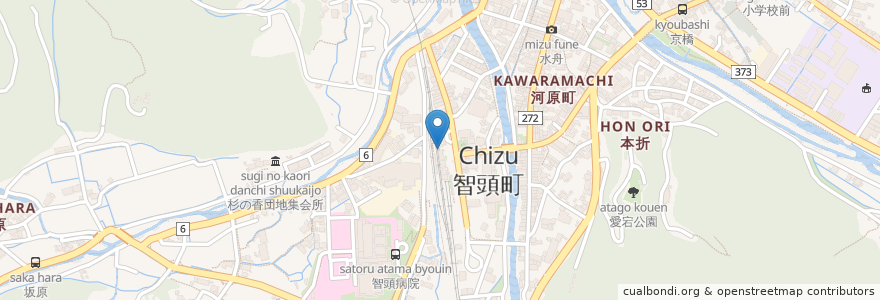 Mapa de ubicacion de 自動販売機 en Jepun, 鳥取県, 八頭郡, 智頭町.