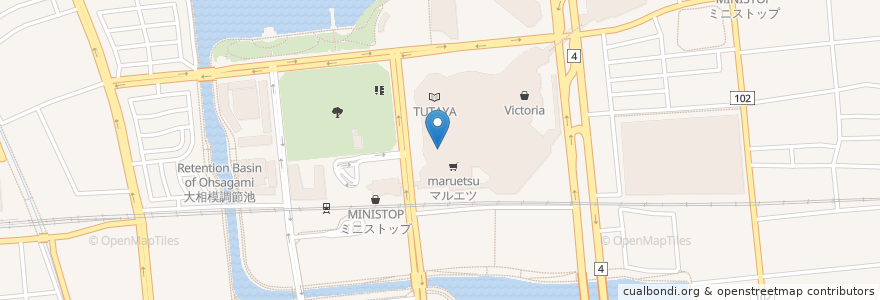 Mapa de ubicacion de スターバックスコーヒー 越谷イオンレイクタウンＫａｚｅ店 en Япония, Сайтама, 越谷市.