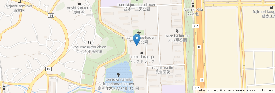 Mapa de ubicacion de 薬局わかば並木 en Japonya, 神奈川県, 横浜市, 金沢区.