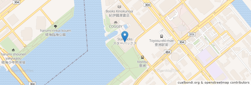 Mapa de ubicacion de ユナイテッド・シネマ en Japón, Tokio, Koto.