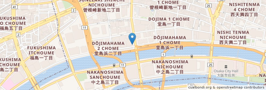 Mapa de ubicacion de PRONT en Jepun, 大阪府, 大阪市, 北区.