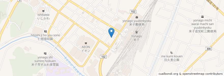 Mapa de ubicacion de オリックスレンタカー en Япония, Тоттори, 米子市.