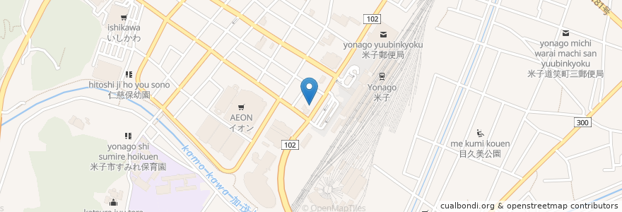 Mapa de ubicacion de コスモ石油 en 日本, 鳥取県, 米子市.