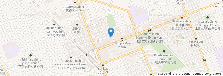 Mapa de ubicacion de SITAL en Japão, 千葉県, 船橋市.