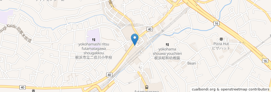 Mapa de ubicacion de 相州蕎麦 en Japón, Prefectura De Kanagawa, Yokohama, 旭区.