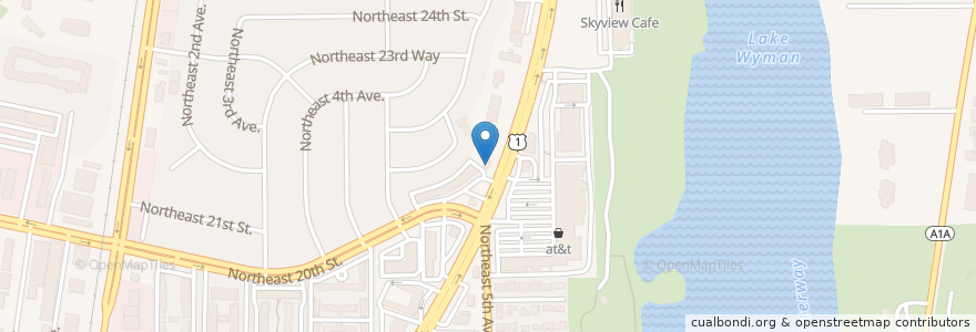 Mapa de ubicacion de Sonny's en Amerika Syarikat, Florida, Palm Beach County, Boca Raton.
