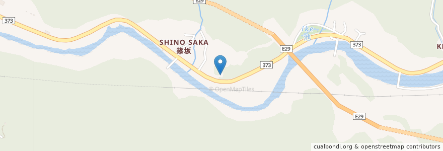Mapa de ubicacion de 篠坂神社 en Japan, Präfektur Tottori, 八頭郡, 智頭町.