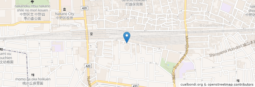 Mapa de ubicacion de FujiCafe en 일본, 도쿄도, 中野区.