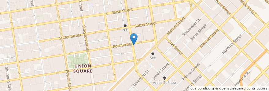 Mapa de ubicacion de Citibank en Amerika Syarikat, California, San Francisco, San Francisco.