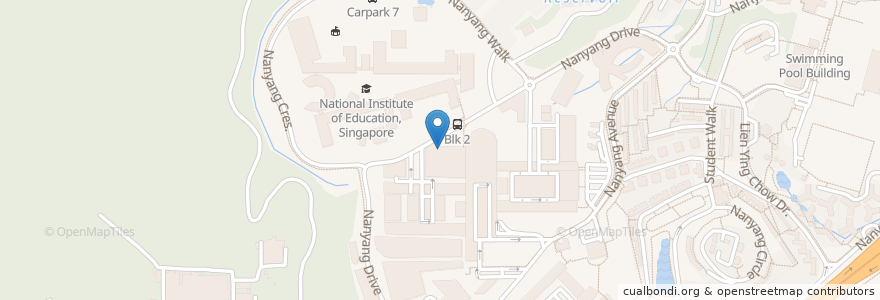 Mapa de ubicacion de Peach Garden en Singapura, Southwest.