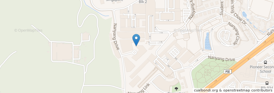 Mapa de ubicacion de Spruce Bistro Bar @ NTU en Singapura, Southwest.