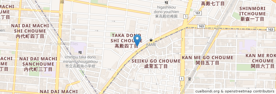 Mapa de ubicacion de ふーちゃん en Japan, Präfektur Osaka, 大阪市, 旭区.