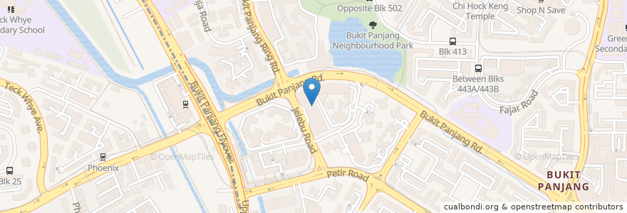Mapa de ubicacion de Mr Bean en シンガポール, Northwest.