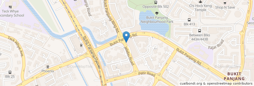 Mapa de ubicacion de Tonkotsu Kazan en Сингапур, Northwest.