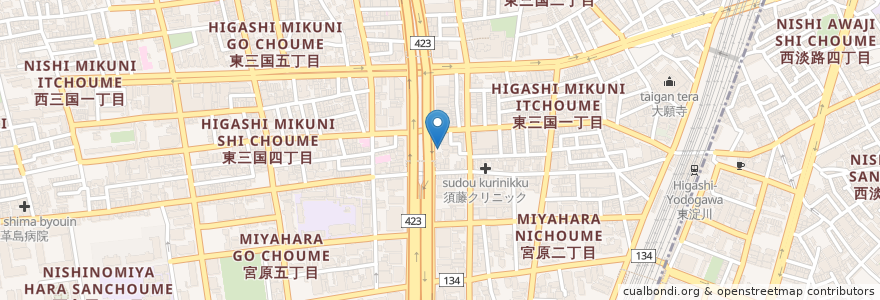 Mapa de ubicacion de 三井のリパーク en Япония, Осака, 大阪市, 淀川区.