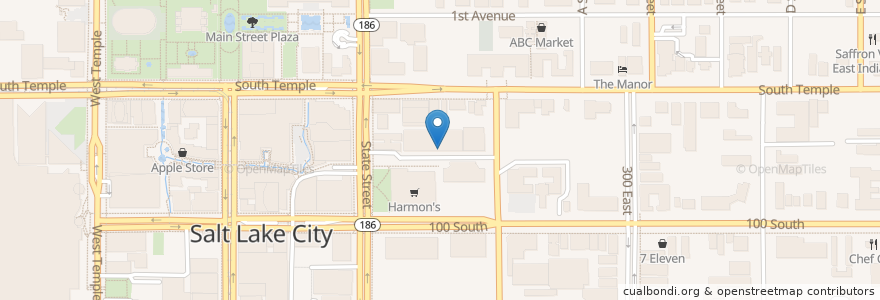 Mapa de ubicacion de Deseret First Credit Union en 미국, 유타 주, Salt Lake County, Salt Lake City.