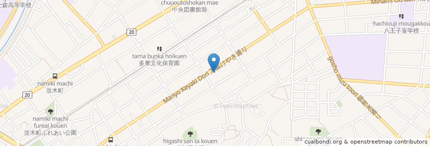 Mapa de ubicacion de 三井のリパーク en Japan, Tokyo, Hachioji.