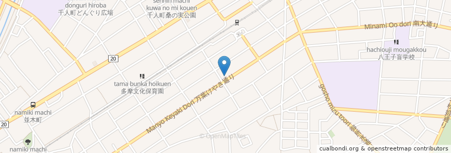 Mapa de ubicacion de まるまる en Япония, Токио, Хатиодзи.