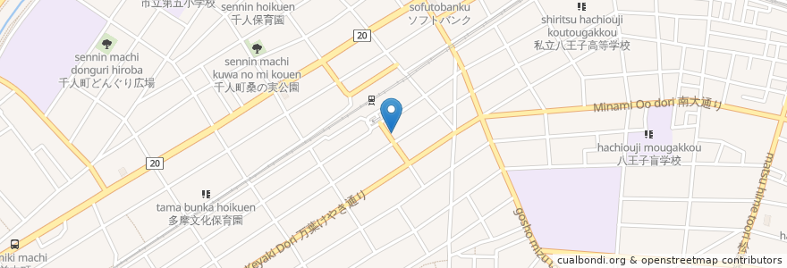 Mapa de ubicacion de 丹波黒どり農場 en اليابان, 東京都, 八王子市.