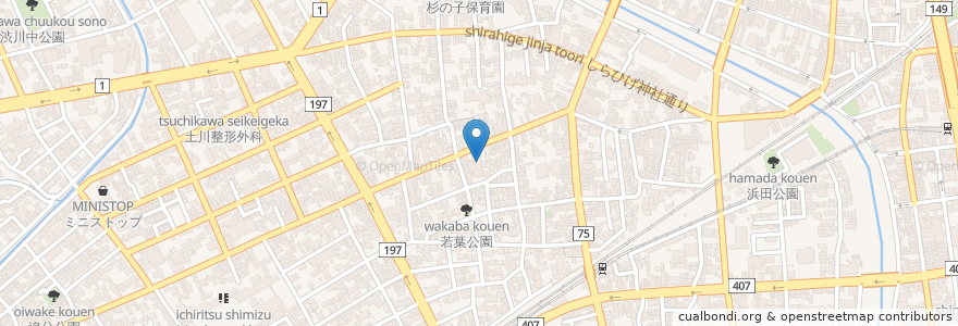 Mapa de ubicacion de 眞内科クリニック en 일본, 시즈오카현, 시즈오카시, 清水区.
