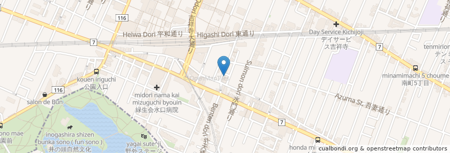 Mapa de ubicacion de Bon Appetit en Japan, Tokio, 武蔵野市.