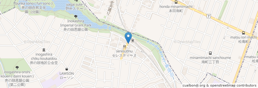 Mapa de ubicacion de 大野デンタルクリニック en Giappone, Tokyo, 武蔵野市.