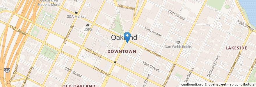 Mapa de ubicacion de Chase en United States, California, Alameda County, Oakland.