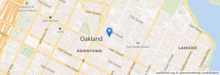 Mapa de ubicacion de Marhaba en Amerika Syarikat, California, Alameda County, Oakland.