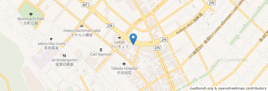 Mapa de ubicacion de Cafe Drip Drop en اليابان, محافظة هوكايدو, 渡島総合振興局, 函館市.