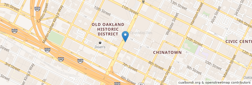Mapa de ubicacion de Battambang en United States, California, Alameda County, Oakland.