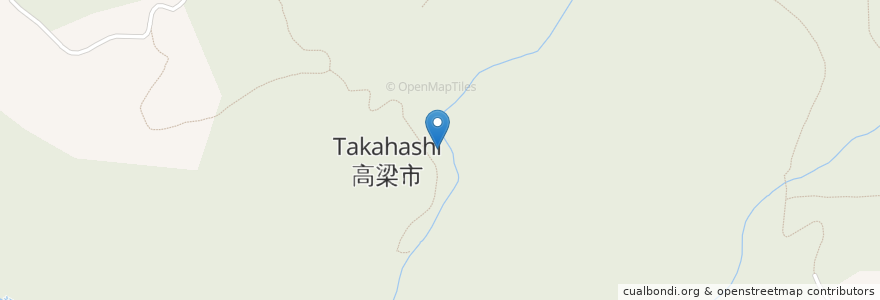 Mapa de ubicacion de 高梁市 en Japón, Prefectura De Okayama, 高梁市.