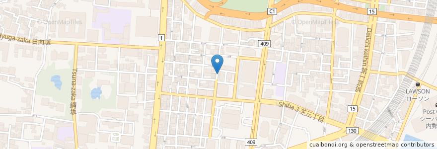 Mapa de ubicacion de BISTRO La CUISINUE en Jepun, 東京都, 港区.