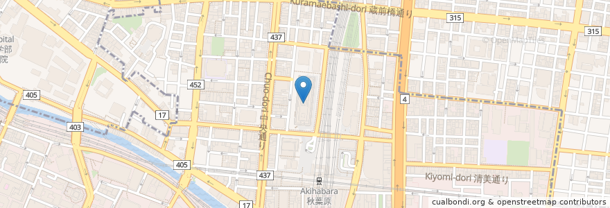 Mapa de ubicacion de 須田町食堂 en 日本, 東京都, 千代田区.