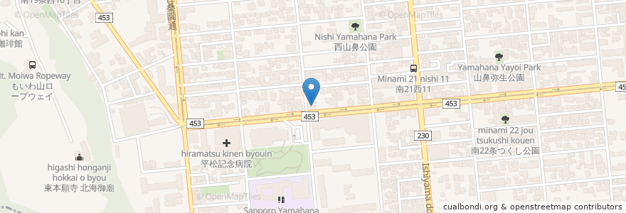 Mapa de ubicacion de ヴィクトリアステーション en Japan, Präfektur Hokkaido, 石狩振興局, 札幌市, 中央区.