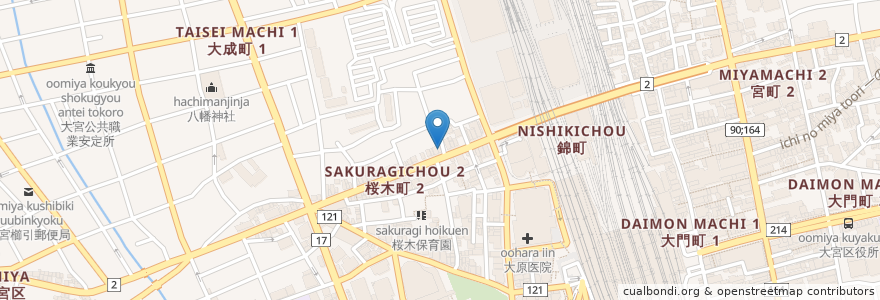 Mapa de ubicacion de GREAT ESCAPE en 日本, 埼玉県, さいたま市, 大宮区.