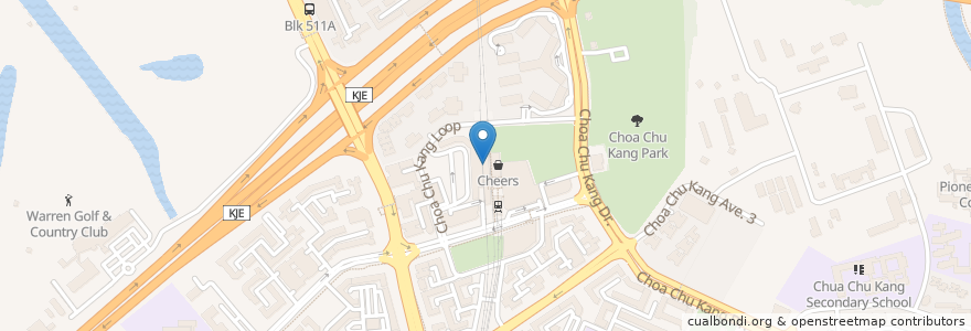 Mapa de ubicacion de DBS en シンガポール, Southwest.